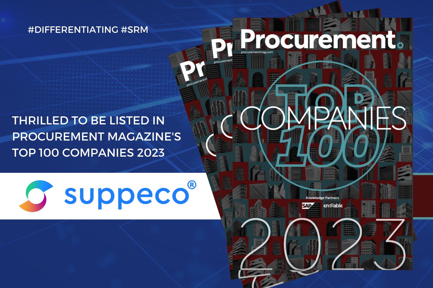 suppeco, procurement magazine, top 100, 2023, SRM, differentiator